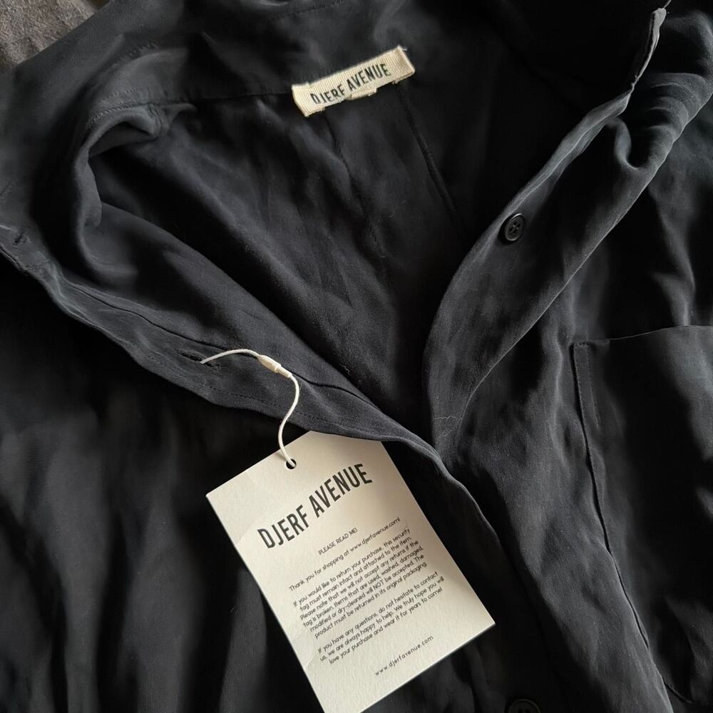 Djerf-avenue Women's Navy and Black Shirt